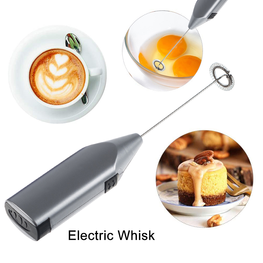 Hand Mixer Electric - Mini Mixer Battery Operated Milk Wand