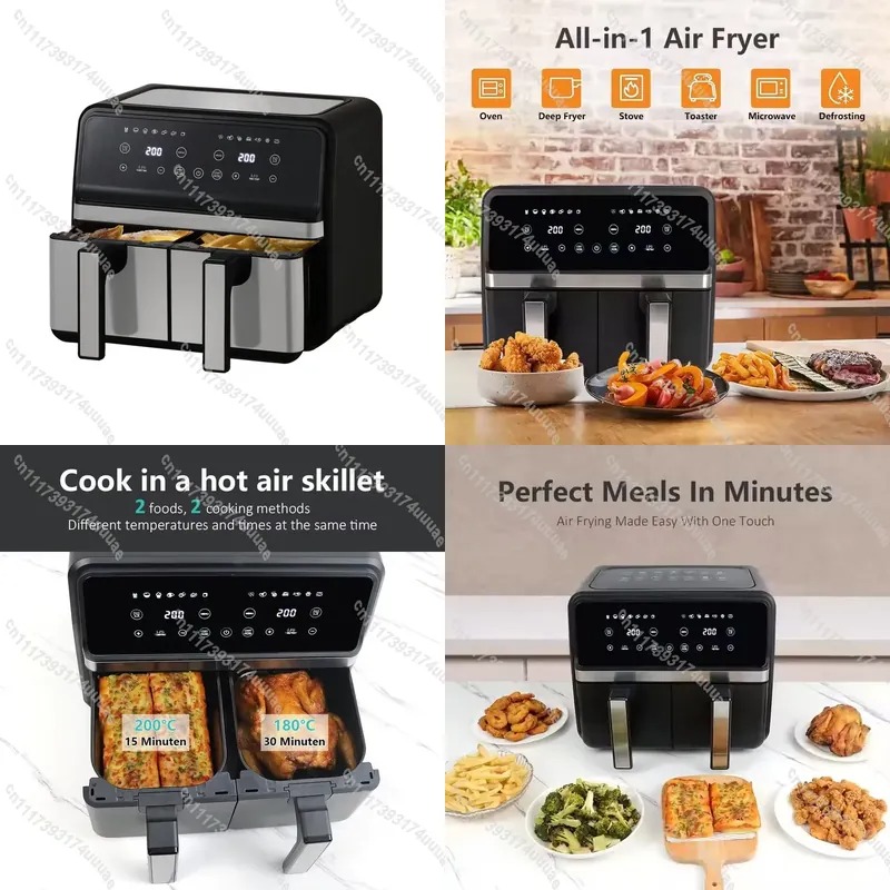 Kitchen Appliances Oven - 8L Large Capacity Electric Air Fryer