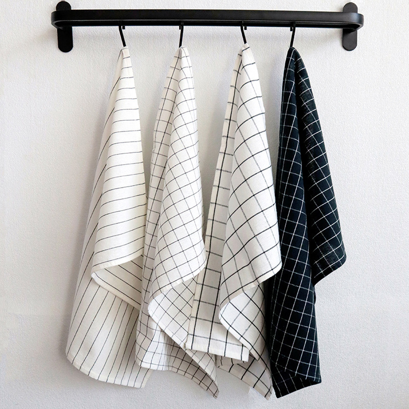 Kitchen Appliances White - 4/8/12Pcs, 45Cm*62Cm, Black and White Striped