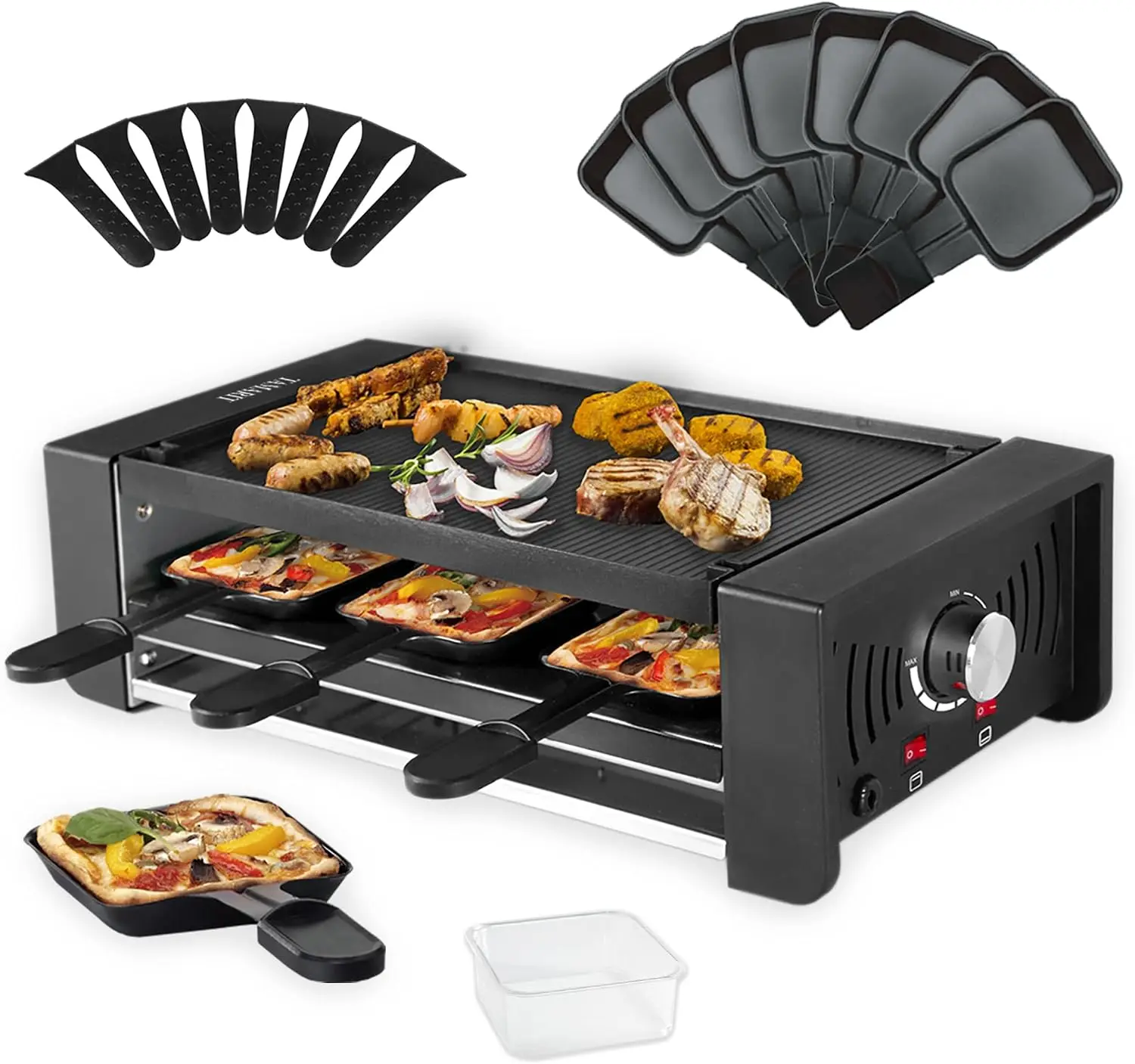 Raclette Grill Table - Raclette Party Grill Portable Indoor Electric