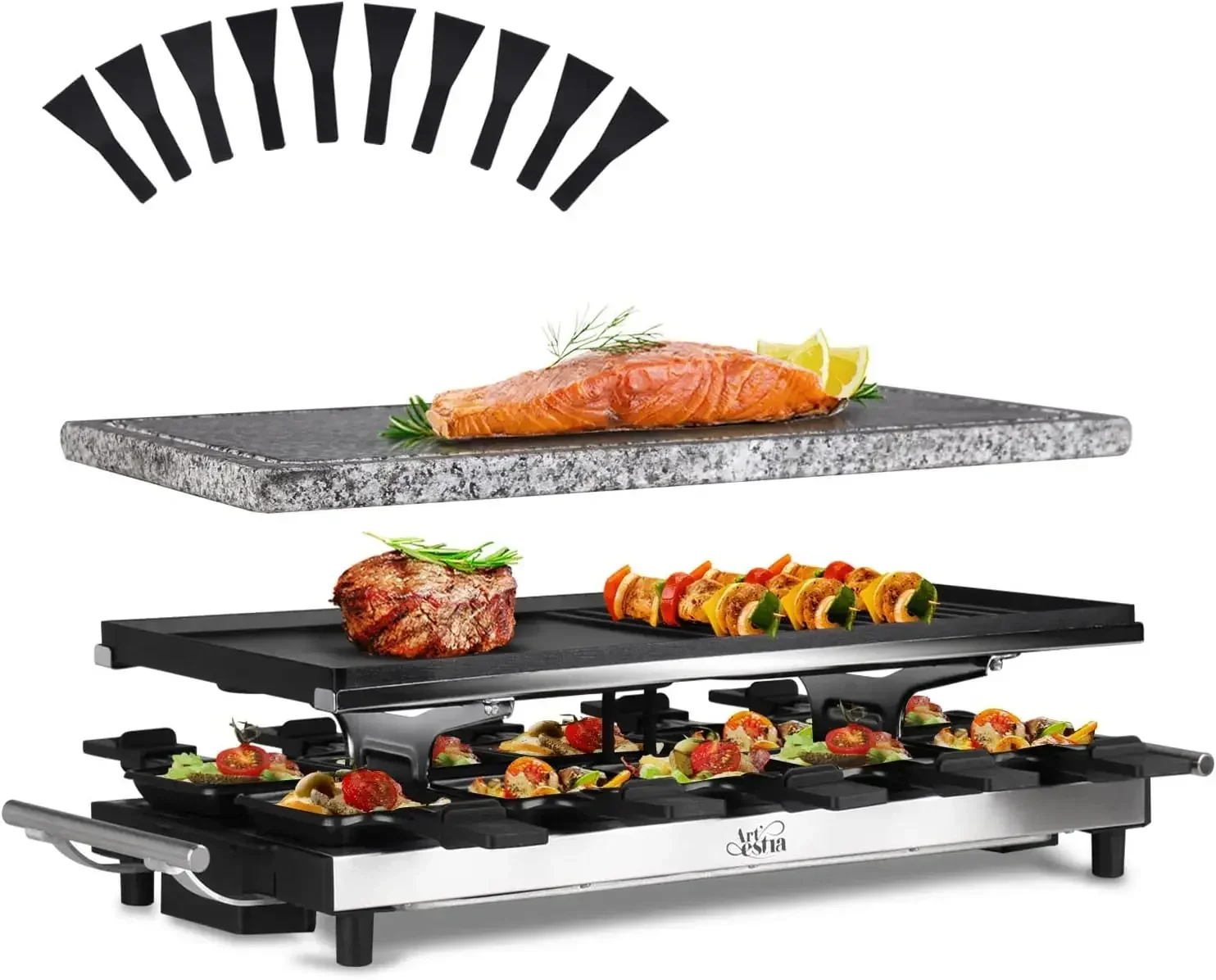 Artestia Raclette Table Grill, - đánh giá và giá Raclette Grill Table