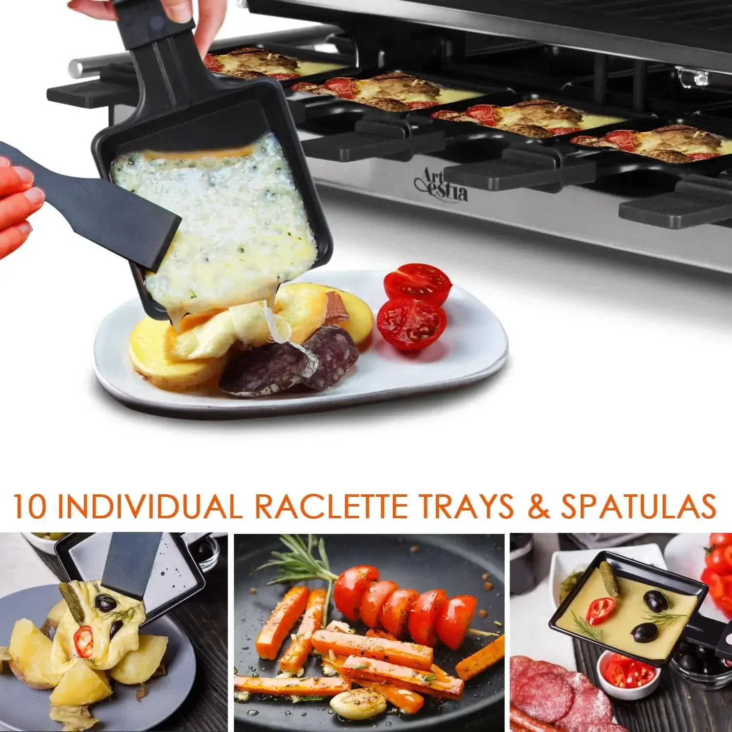 Artestia Raclette Table Grill, - đánh giá và giá Raclette Grill Table