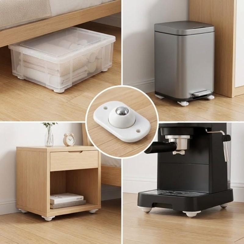 8 Pcs Self Adhesive Caster Whe - đánh giá và giá Kitchen Appliances White