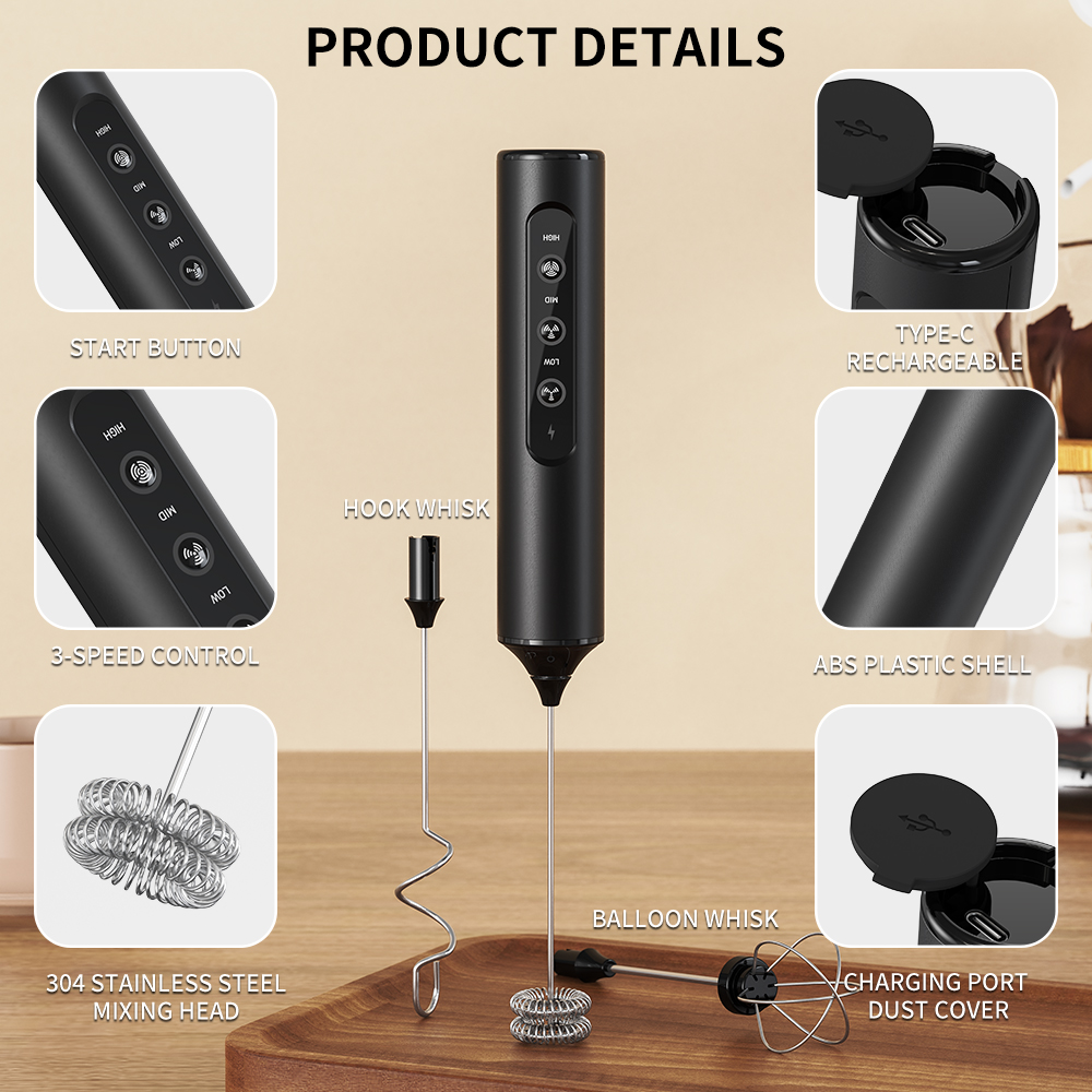 3 in 1 Electric Handheld Milk  - đánh giá và giá Hand Mixer Electric