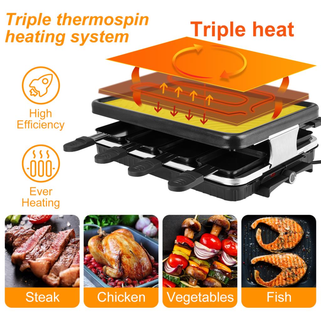 Table Grill Electric Korean BB - đánh giá và giá Raclette Grill Table