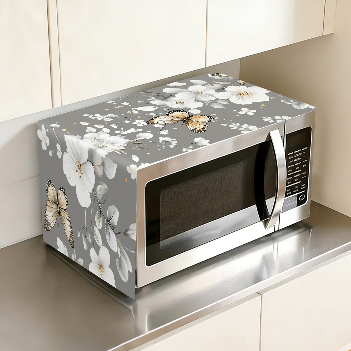 1pc  White Flower Microwave Du - đánh giá và giá Kitchen Appliances White