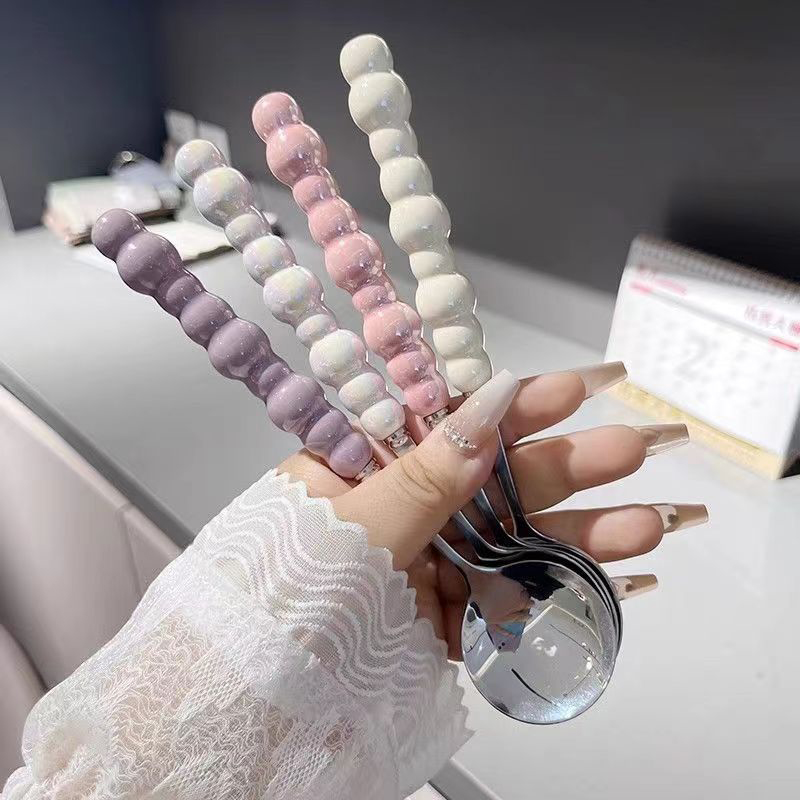 Pearl Handle Spoon Stainless S - đánh giá và giá Kitchen Appliances Gift