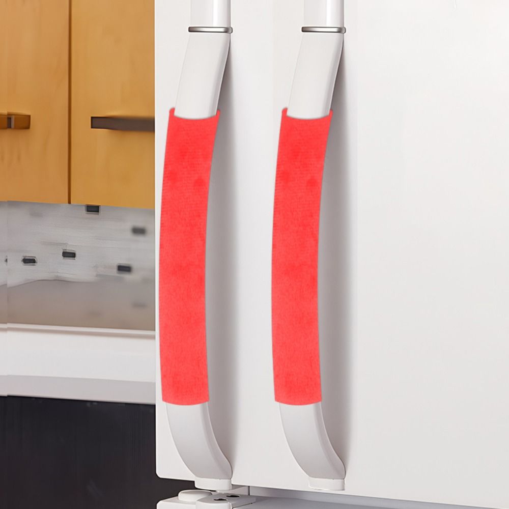 2Pcs/Set Refrigerator Door Han - đánh giá và giá Kitchen Appliances With Red Knobs
