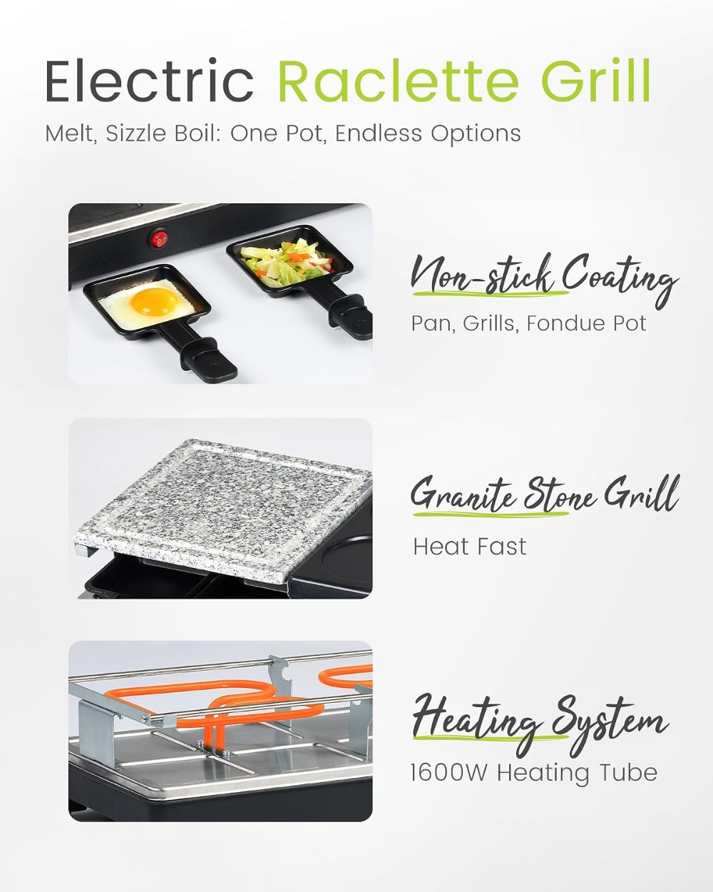 Raclette Table Grill - Indoor  - đánh giá và giá Raclette Grill Table